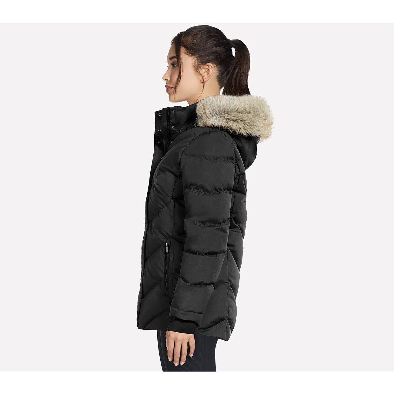 Casaco Skechers On-the-GO Cozy Fit Journey Parka, Preto, Mulheres 3/4
