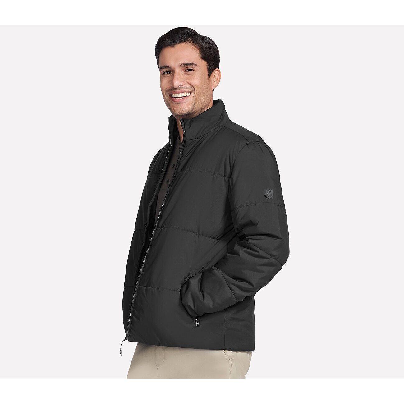 Veste Skechers GO SHIELD Cozy Fit Traverse Down Jacket, Noir, Hommes 3/5