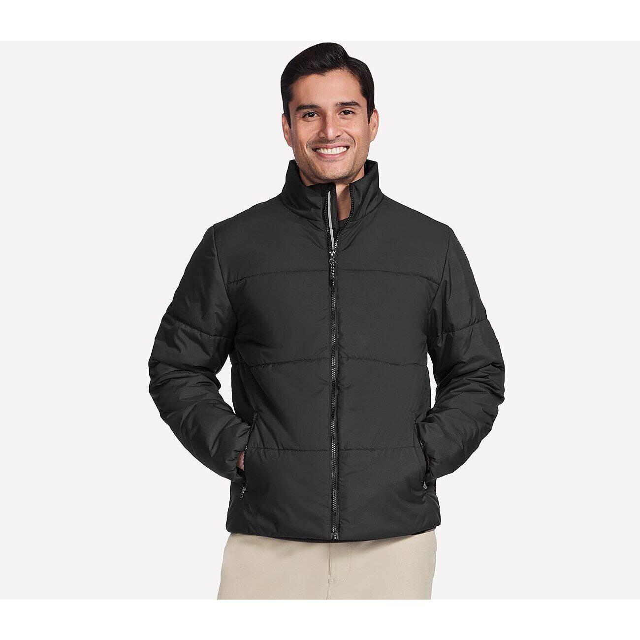Veste Skechers GO SHIELD Cozy Fit Traverse Down Jacket, Noir, Hommes 5/5