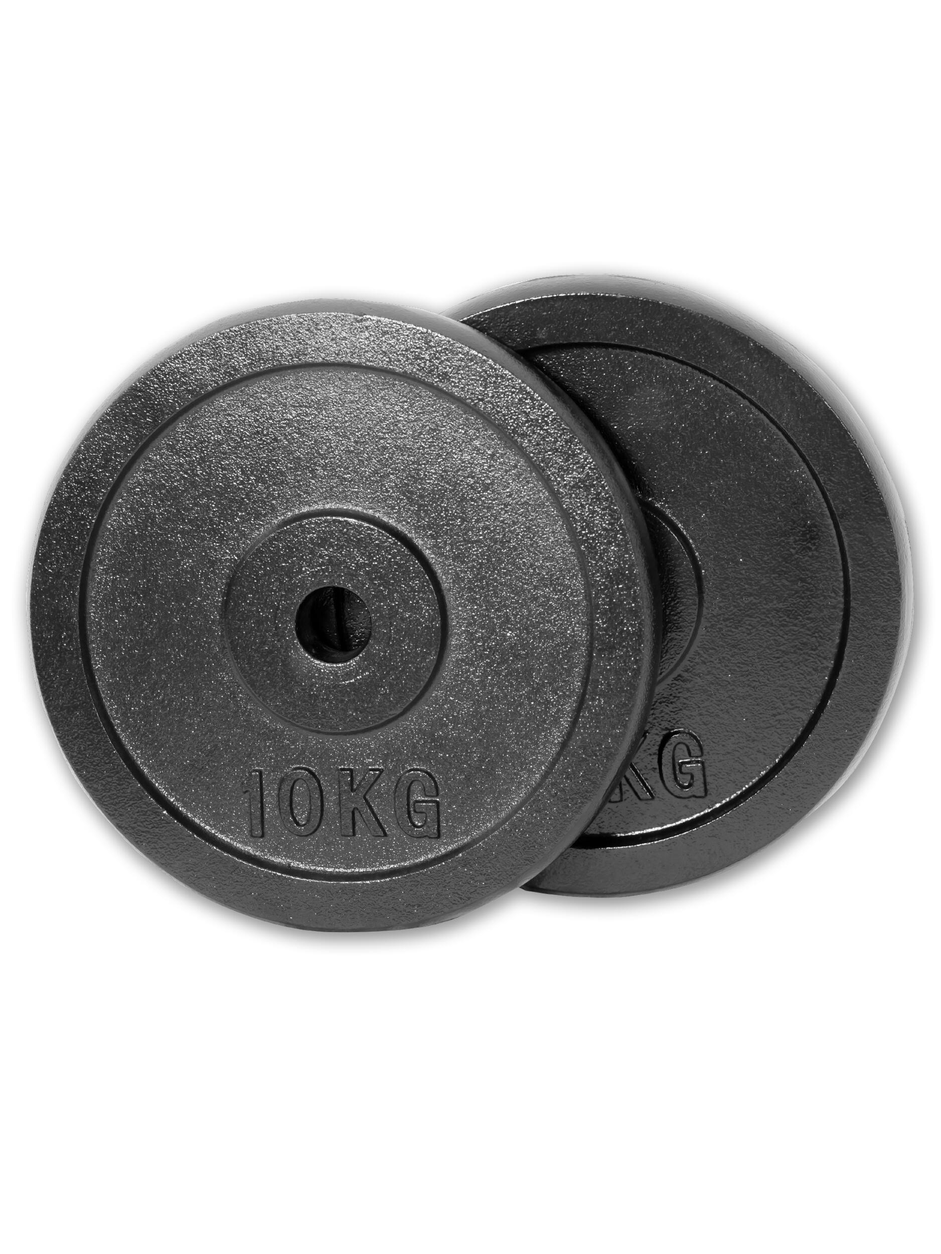 Weight Plate 10KG x2 (1-Inch Hole) - IRONTEC