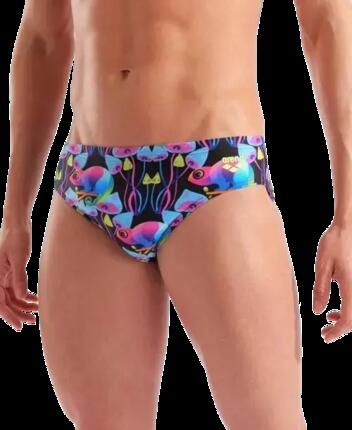 M Arena Multi Chameleon Swim Brief - multi black