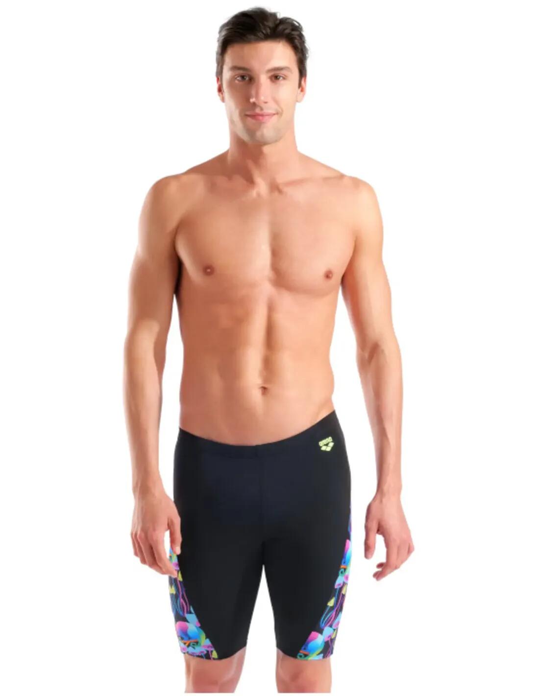 Bañador Jammer Multi Chameleons Black natación Hombre Azul Arena 4/5
