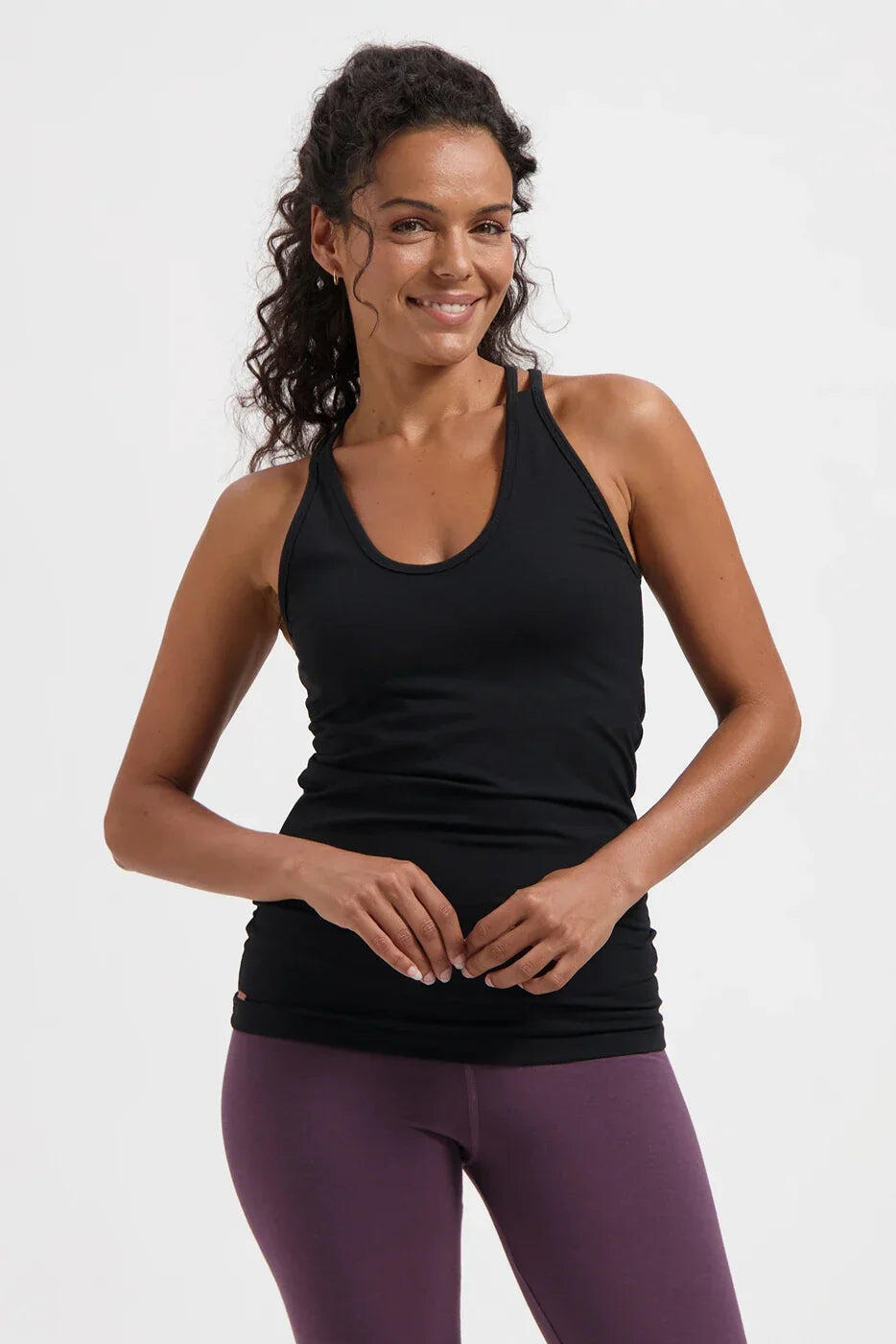 Top de Yoga et Pilates en Bambou Lyrais  - Noir Onyx 2/5