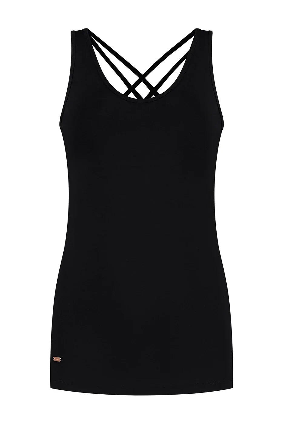 Top de Yoga et Pilates en Bambou Lyrais  - Noir Onyx 5/5