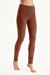 Shaktified - Legging de yoga confortable avec Bordure en revers - Mokka