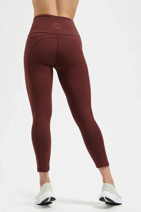 Surya 7/8 Dry Fit Yoga et Pilates Legging - Marron