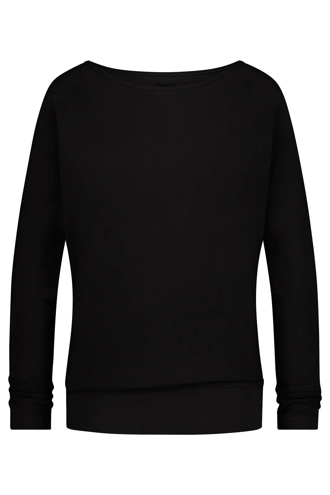 Chemise de Yoga à manches longues Budhi, manche chauve-souris - Noir Onyx 4/5