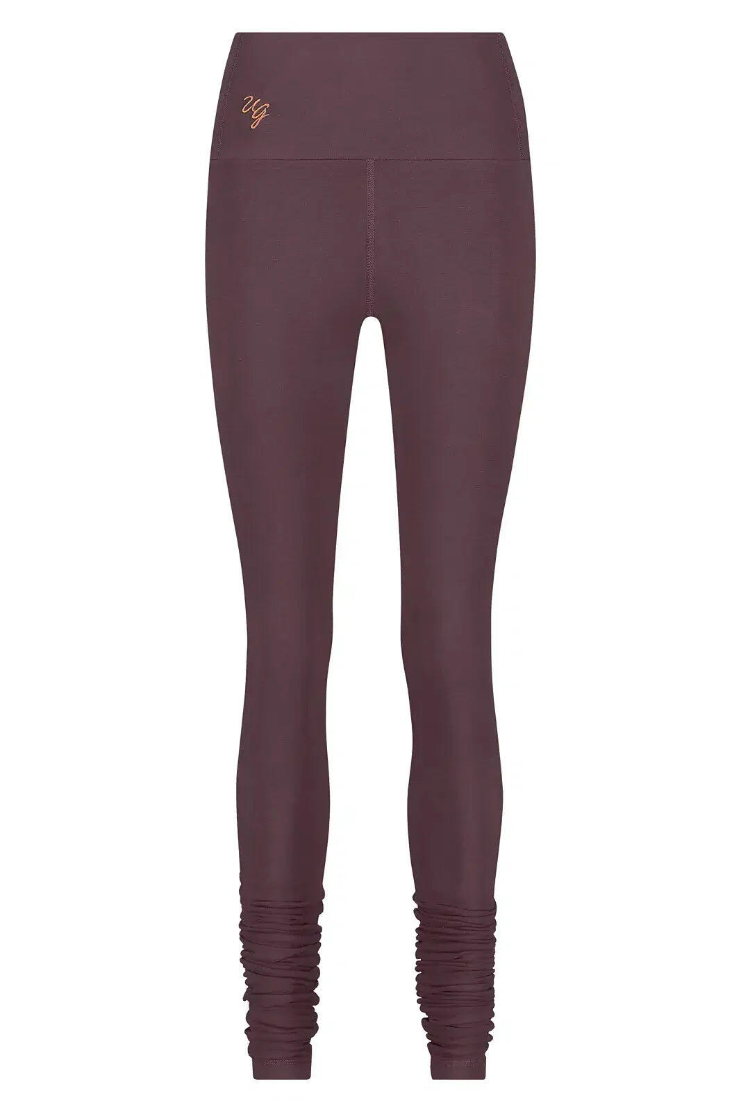 Legging de Yoga et Pilates Gaia - Legging tendance taille haute  - Berry 4/5