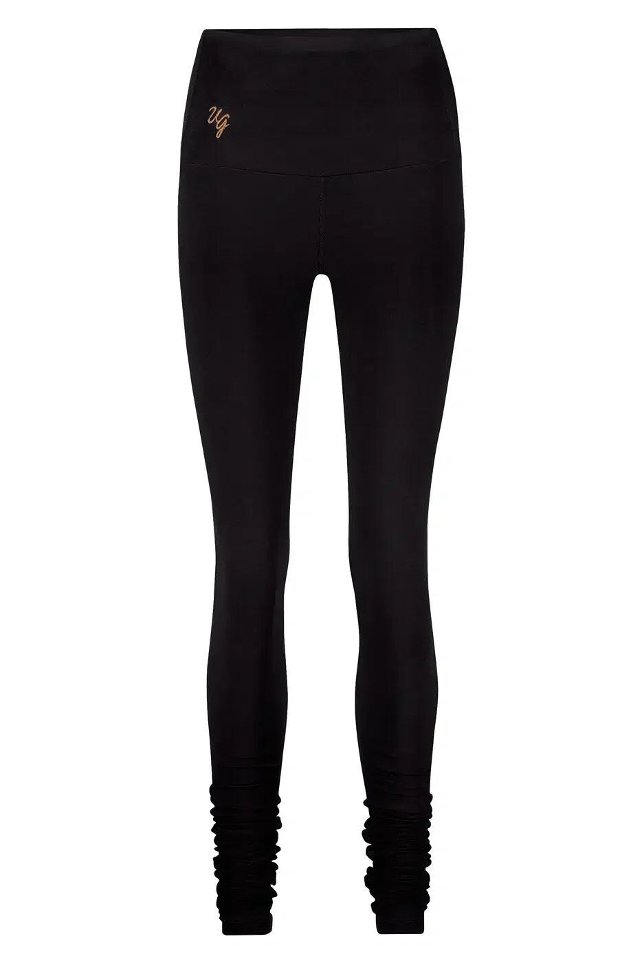 Legging de Yoga et Pilates Gaia - Legging tendance taille haute  - Onyx Noir 4/5