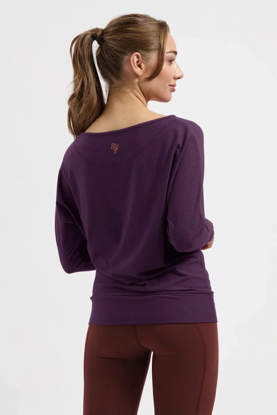 Chemise de Yoga et Pilates à manches longues Budhi, manche chauve-souris - Bloom 3/5