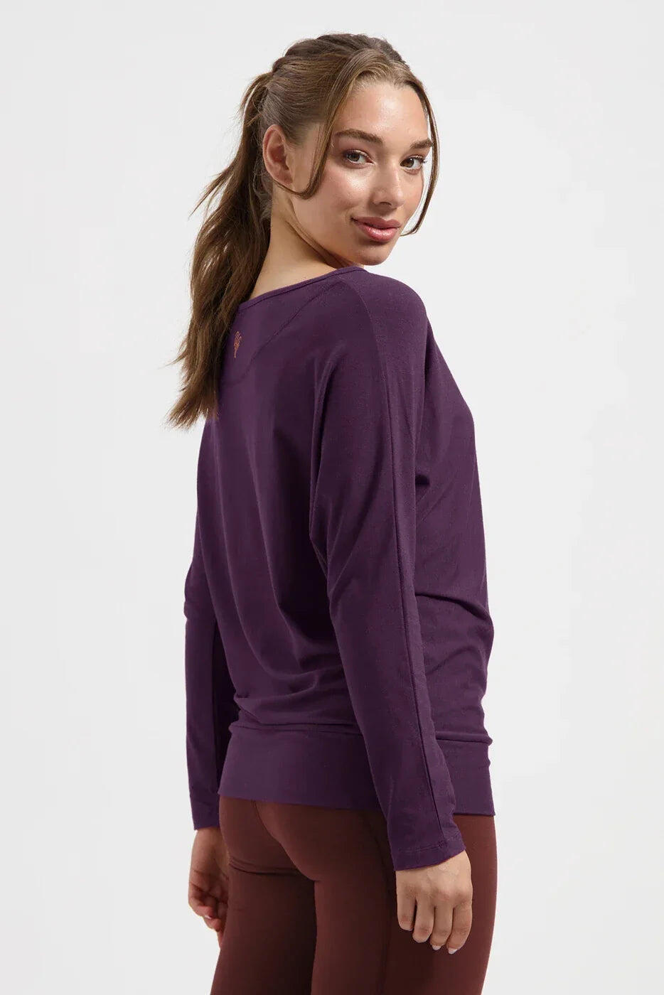 Chemise de Yoga et Pilates à manches longues Budhi, manche chauve-souris - Bloom 2/5