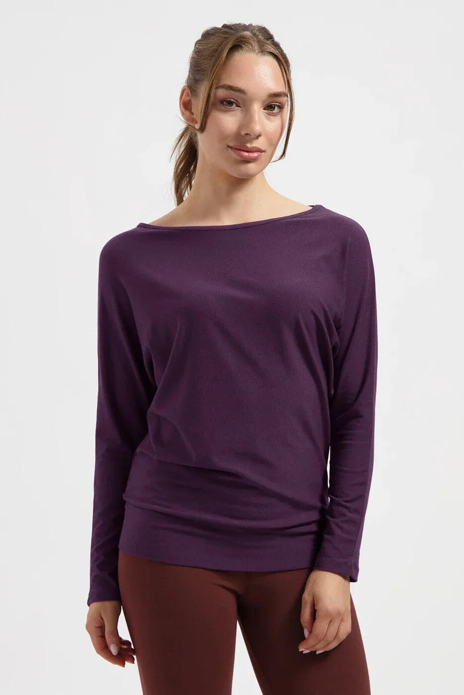 Chemise de Yoga et Pilates à manches longues Budhi, manche chauve-souris - Bloom 1/5
