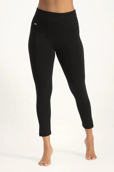 Surya 7/8 Dry Fit Yoga et Pilates Legging - Noir Onyx