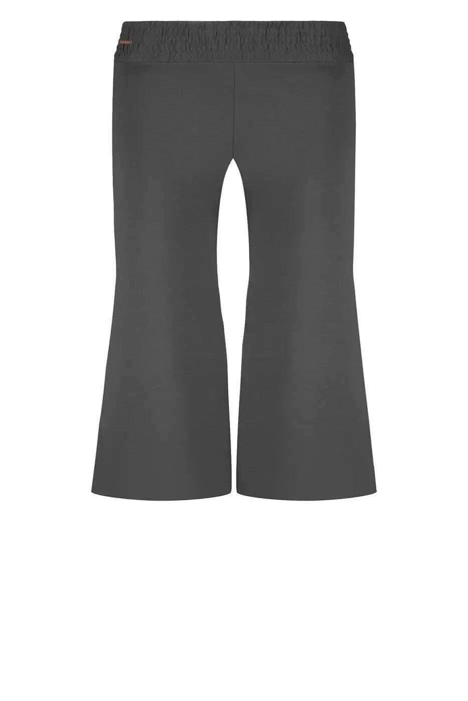 Pantalon de Yoga et Pilates large et confortable capri Flow - Gris foncé 4/5
