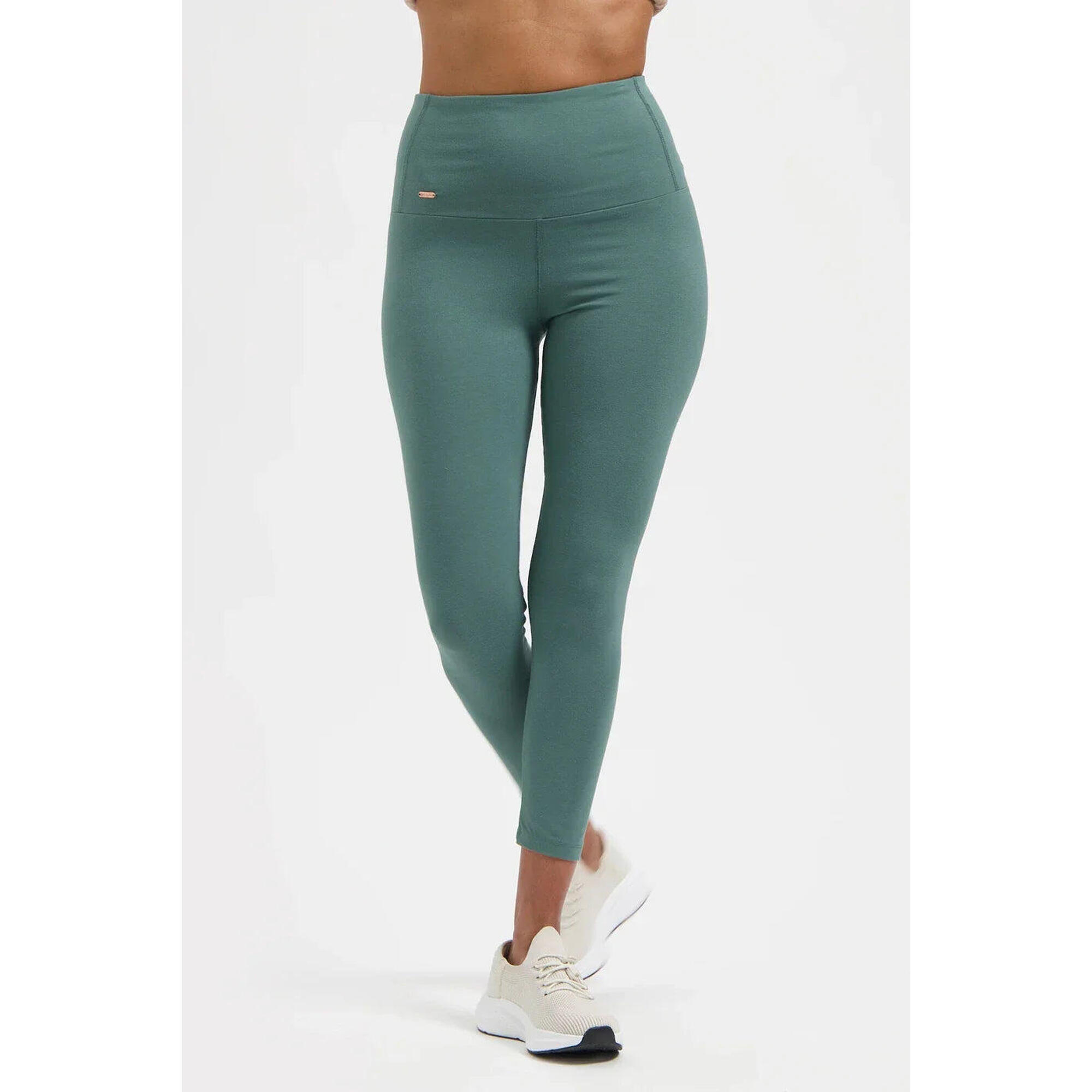 Urban Goddess - Surya 7/8 Dry Fit Yoga Et Pilates Legging - Vert Mer - Legging - Vert - Decathlon