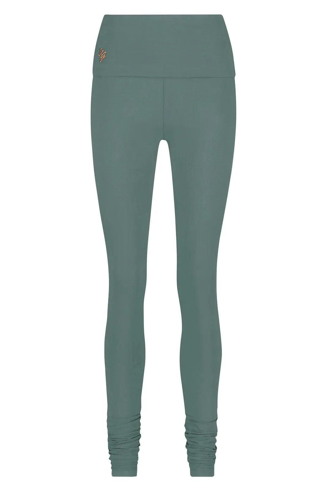 Shaktified - Legging de Yoga et Pilates confortable avec Bordure en revers -Vert 4/5