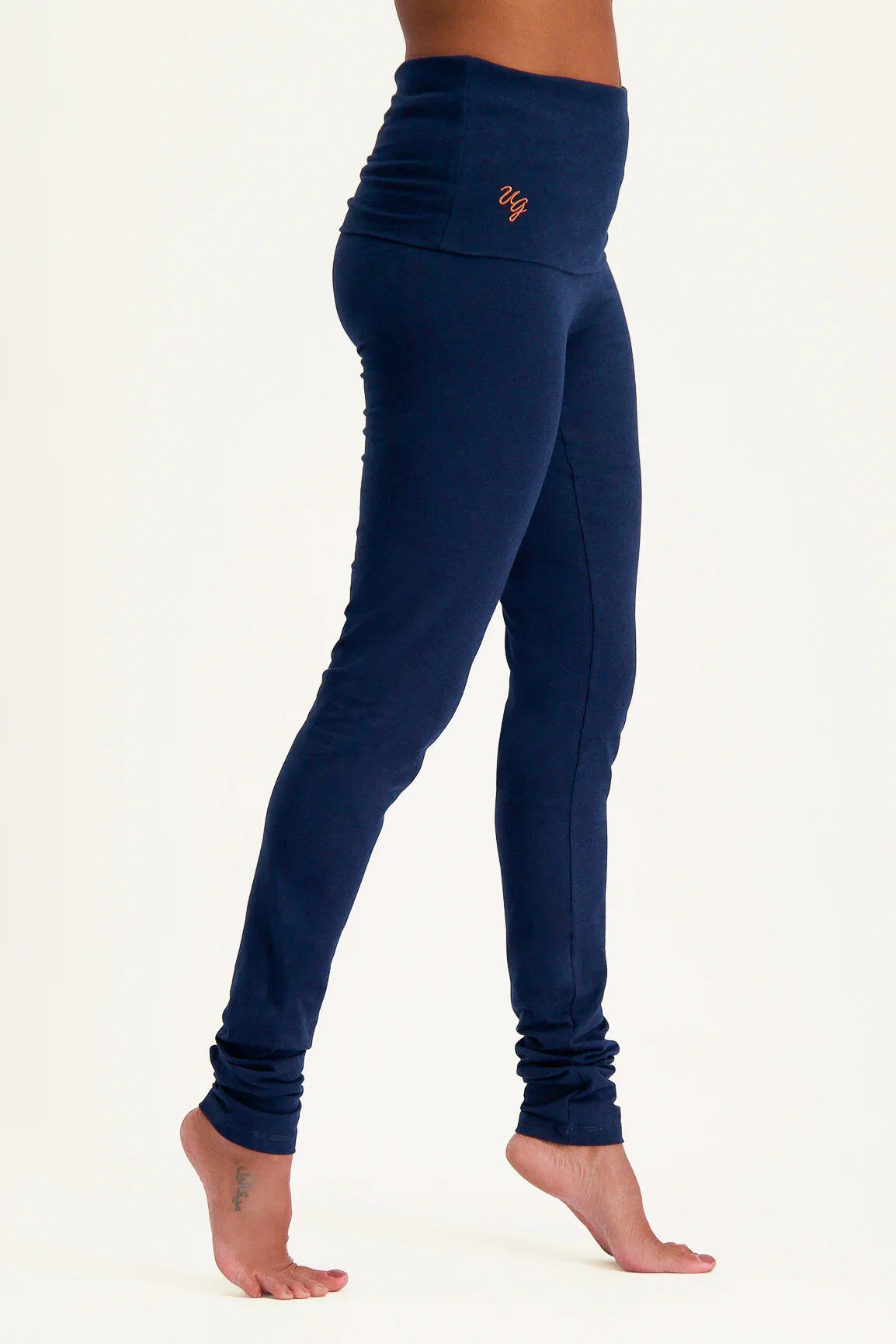 Shaktified - Legging de Yoga et Pilates confortable avec Bordure en revers -Bleu 2/5