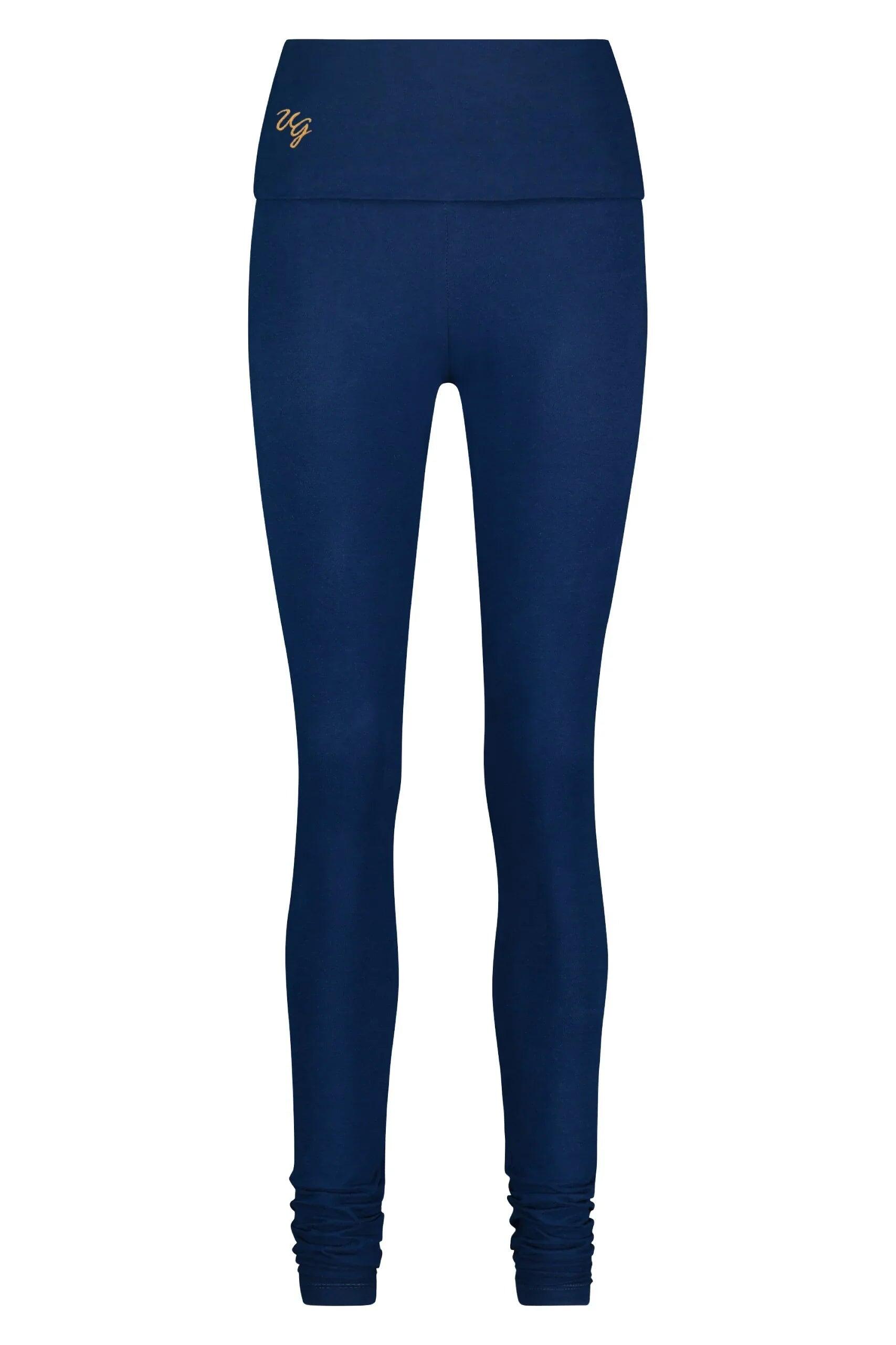 Shaktified - Legging de Yoga et Pilates confortable avec Bordure en revers -Bleu 5/5