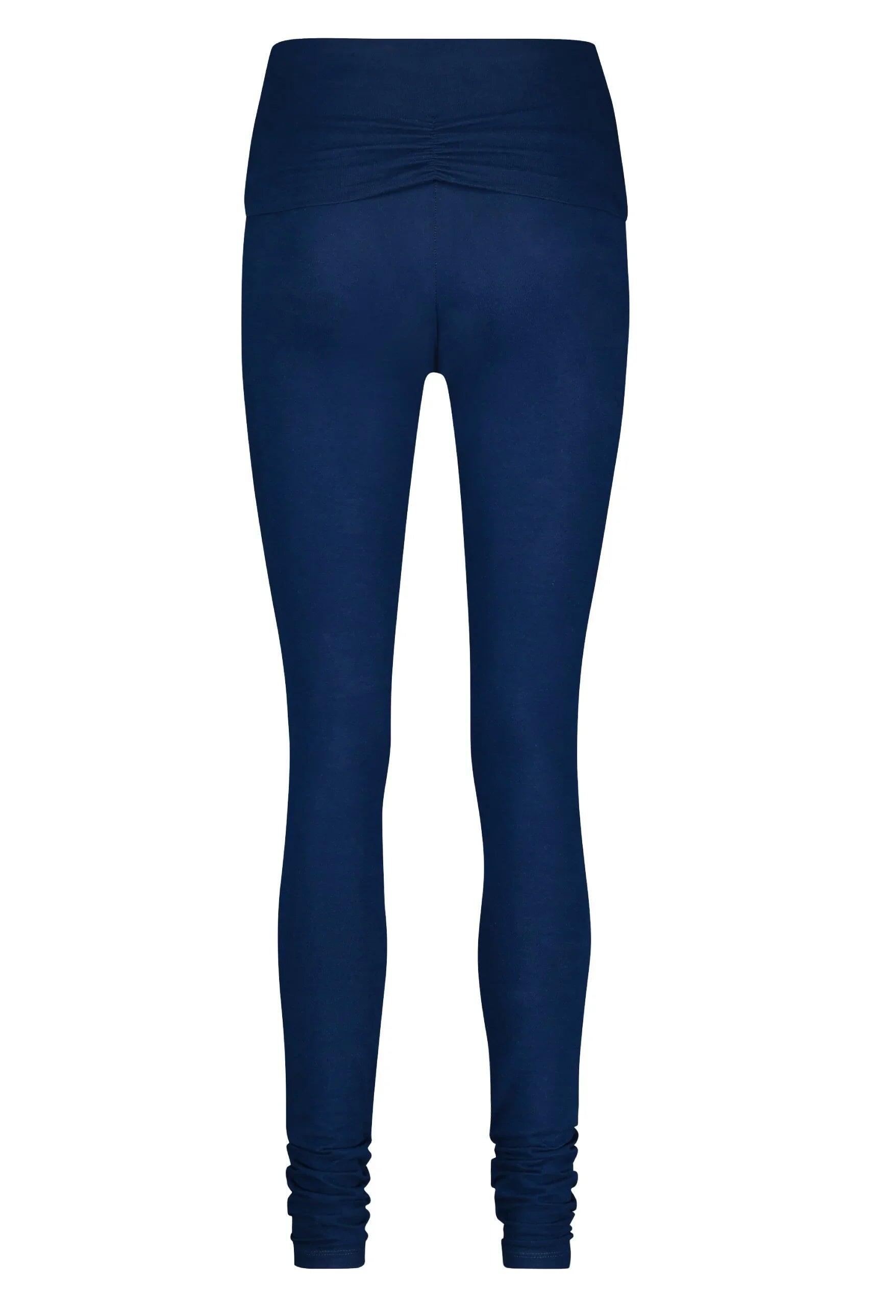 Shaktified - Legging de Yoga et Pilates confortable avec Bordure en revers -Bleu 4/5