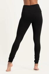 Legging de yoga Satya - Legging tendance taille haute dry fit - Noir Onyx