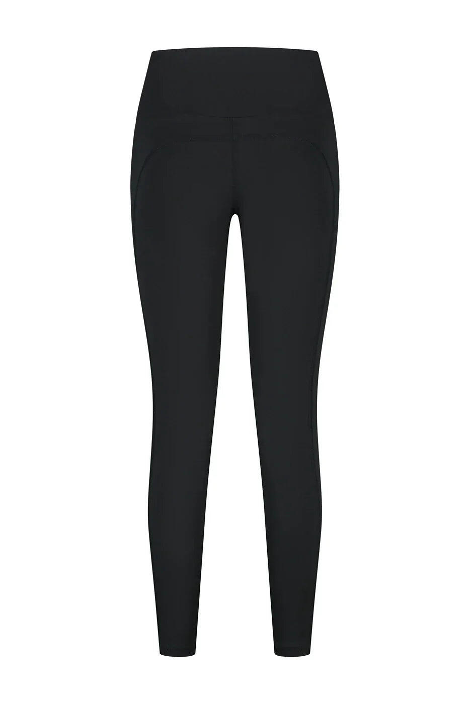 Legging de Yoga et Pilates Sport 7/8 Sati à Taille Croisée – Noir Onyx 5/5