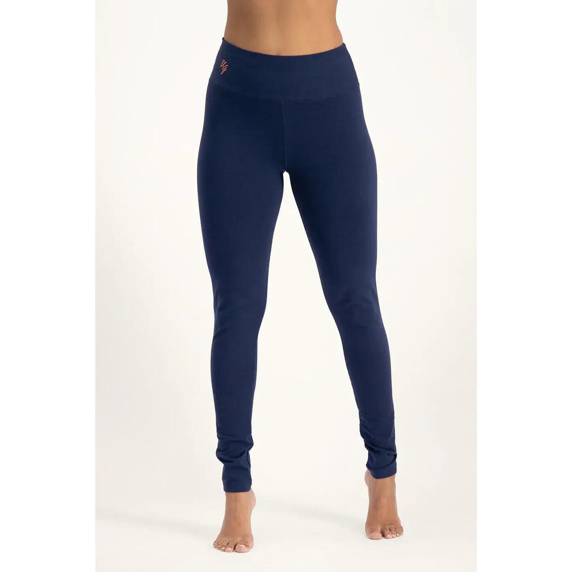 Urban Goddess - Legging De Yoga Bhaktified - Taille Mi-haute En Coton Biologique - Bleu Foncé - Legging - Bleu - 42 M/l - Decathlon
