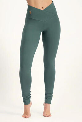 Sati high waist overslag yoga en pilates legging - forest
