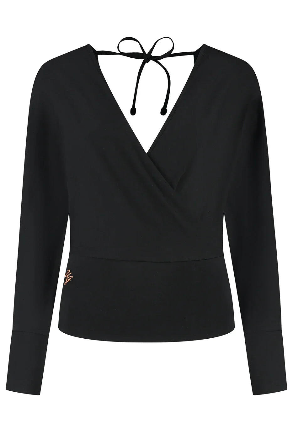 Haut de Yoga et Pilates Ala à Manches Longues – Noir Onyx 5/5