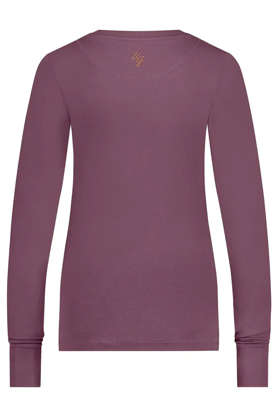Karuna - T-shirt à manches longues doux et ample avec signe OM - Mauve 4/4