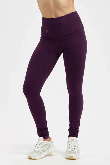 Legging de Yoga et Pilates Gaia - Legging tendance taille haute - Aubergine