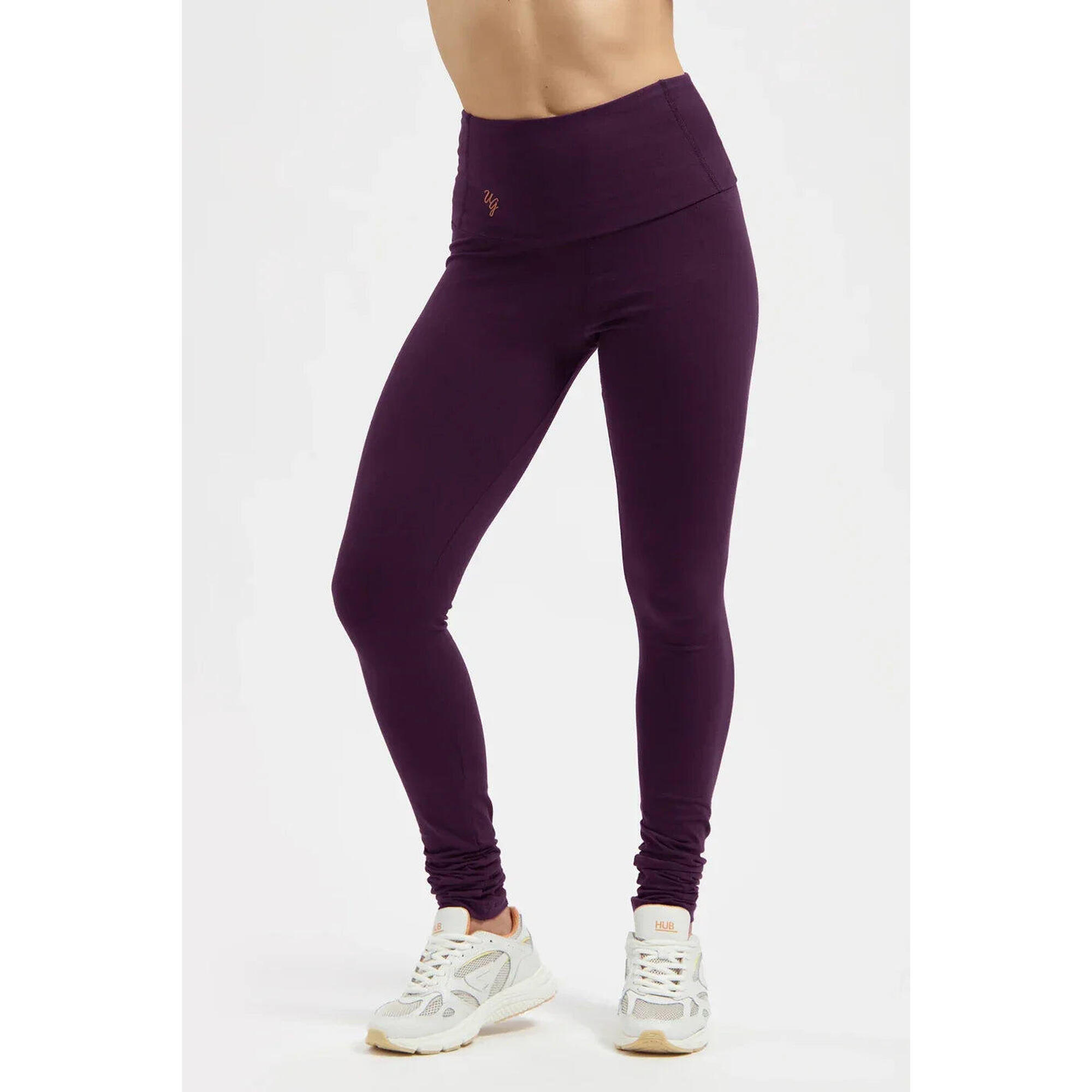 Urban Goddess - Legging De Yoga Et Pilates Gaia - Legging Tendance Taille Haute - Aubergine - Legging - Violet - Decathlon