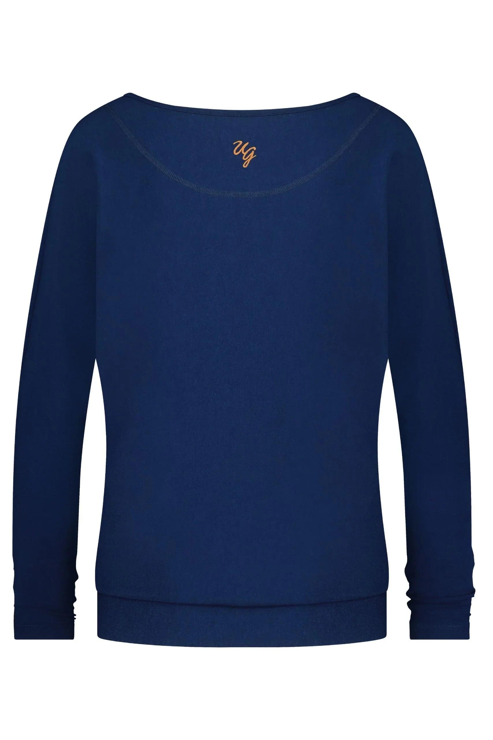 Chemise de Yoga et Pilates à manches longues Budhi, manche chauve-souris-Blue 5/5