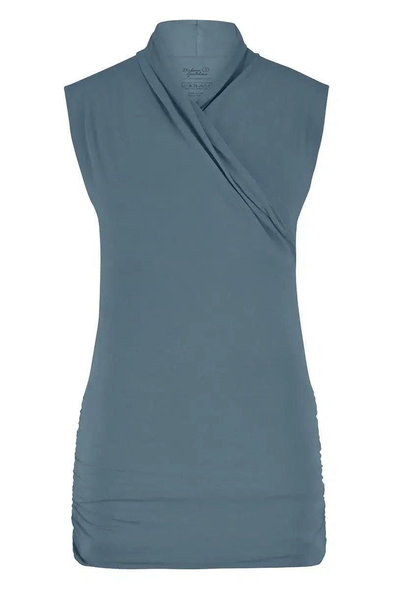 Good Karma - Top de Yoga et Pilates en coton biologique - Blue Claire 4/5