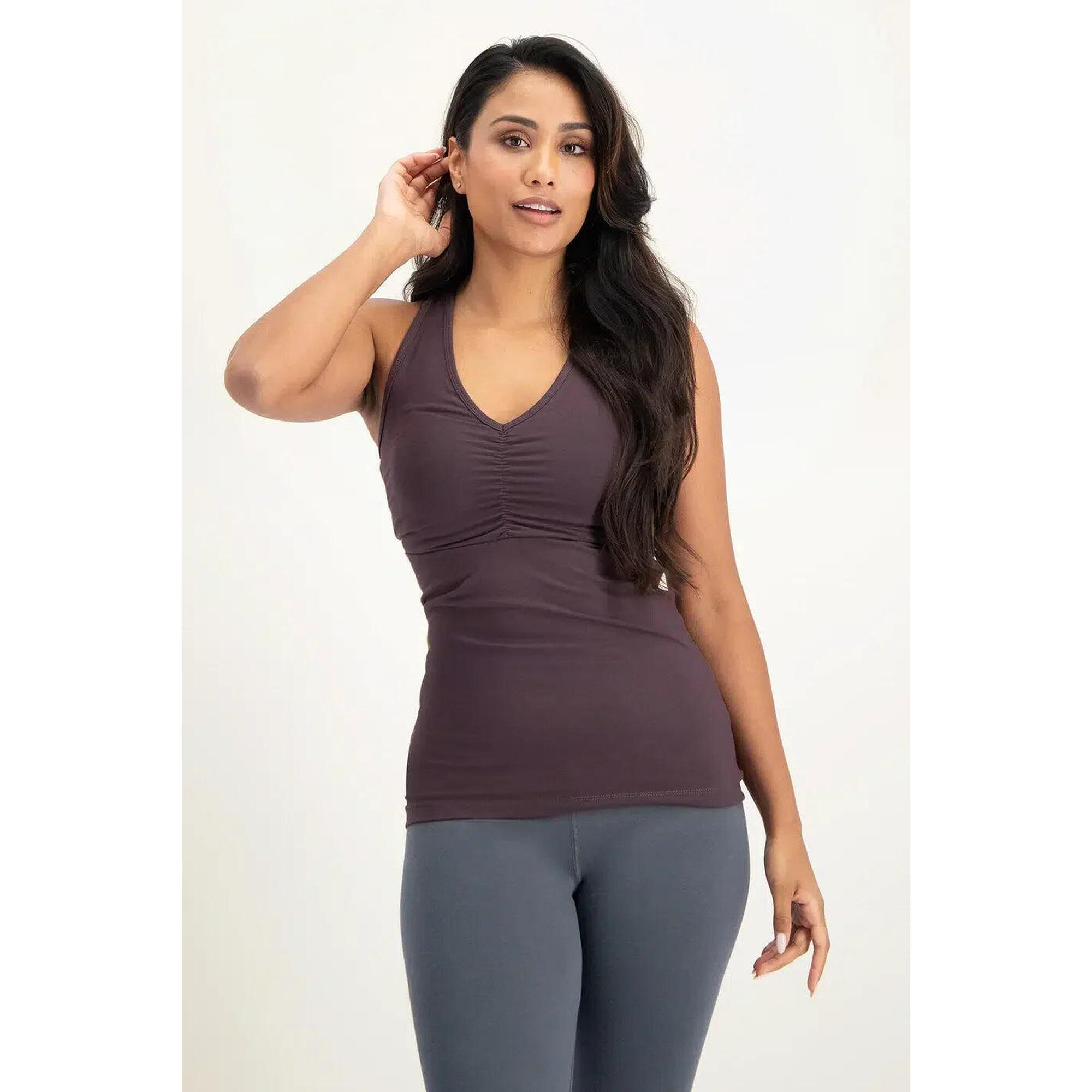Urban Goddess - Haut De Sport Anjea Yoga Et Pilates – Berry - Débardeur - Violet - Decathlon