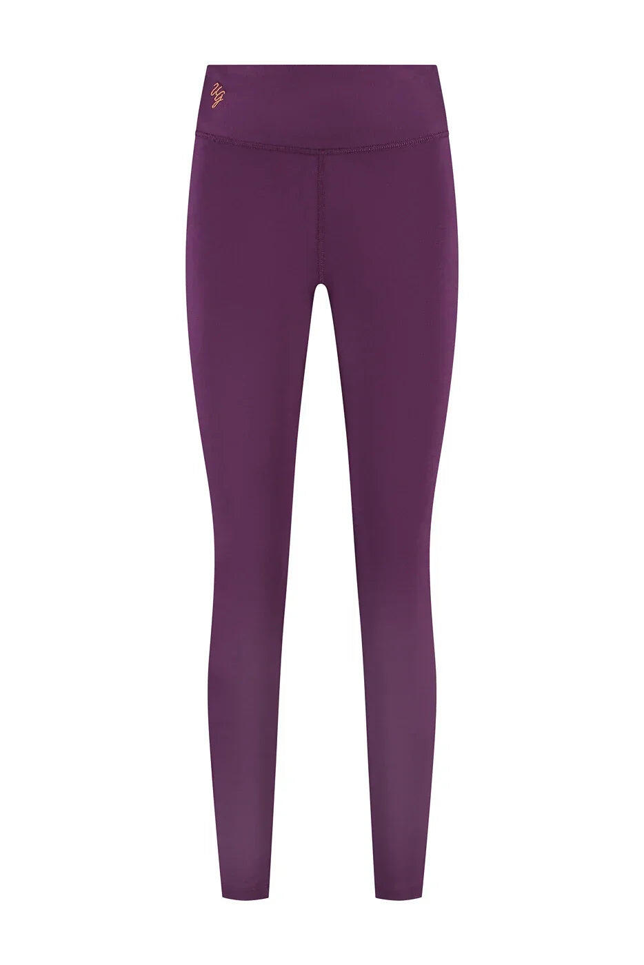 Legging de yoga Bhaktified - taille mi-haute en coton biologique - Aubergine 4/5