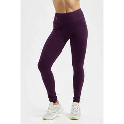 Legging de yoga Bhaktified - taille mi-haute en coton biologique - Aubergine