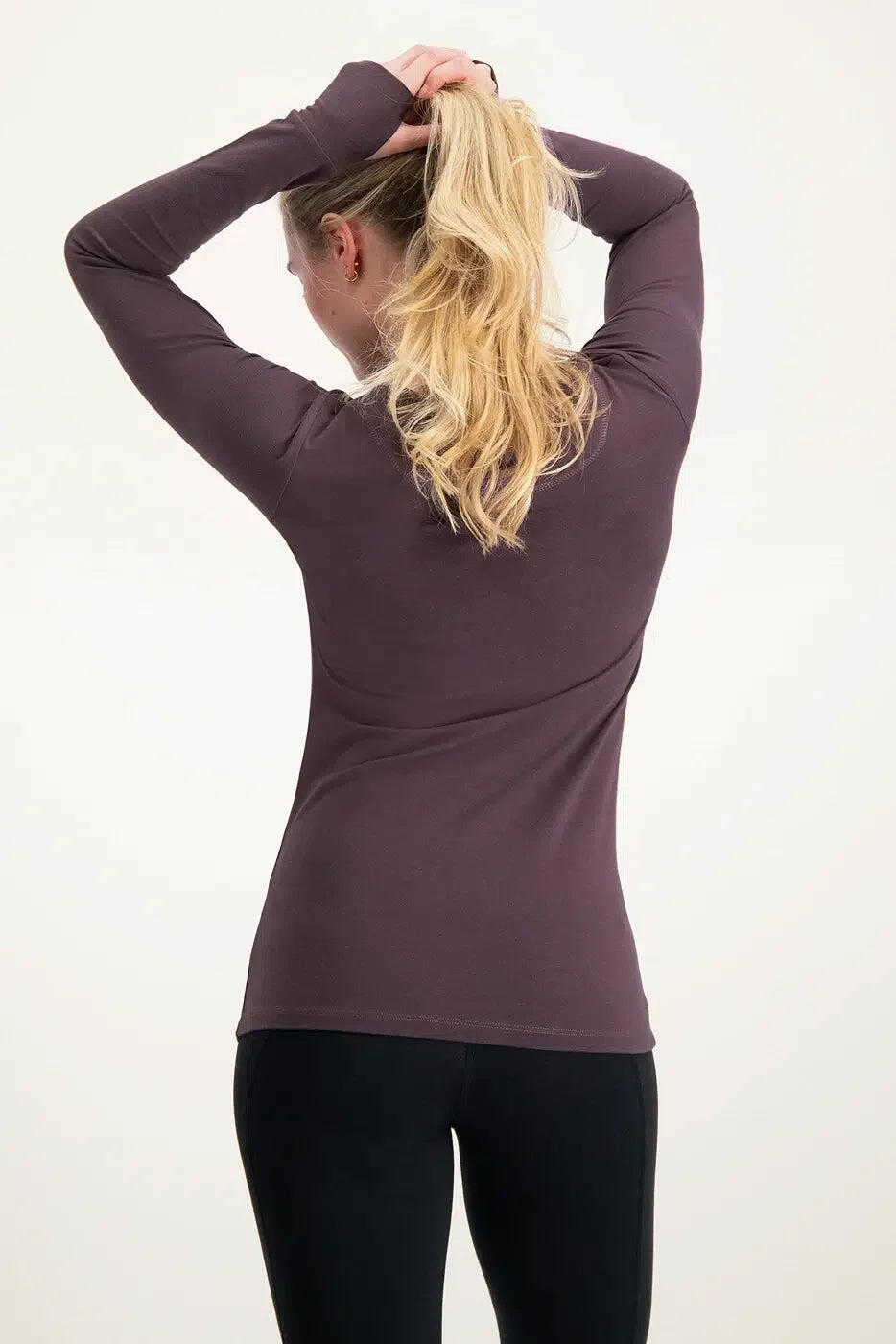T-shirt à manches longues doux et ample Namaste - violet 3/5