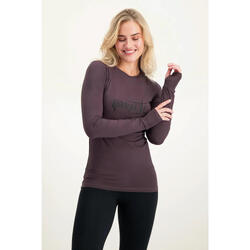 T-shirt à manches longues doux et ample Namaste - violet