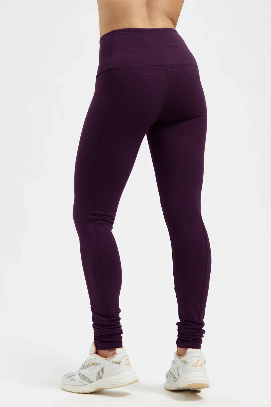 Legging de Yoga et Pilates Gaia - Legging tendance taille haute  - Aubergine 3/5