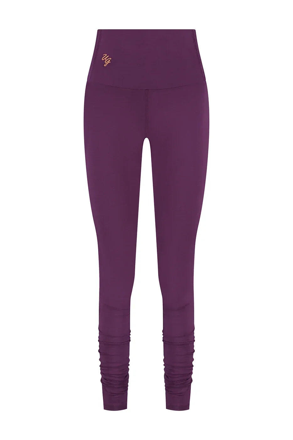 Legging de Yoga et Pilates Gaia - Legging tendance taille haute  - Aubergine 4/5