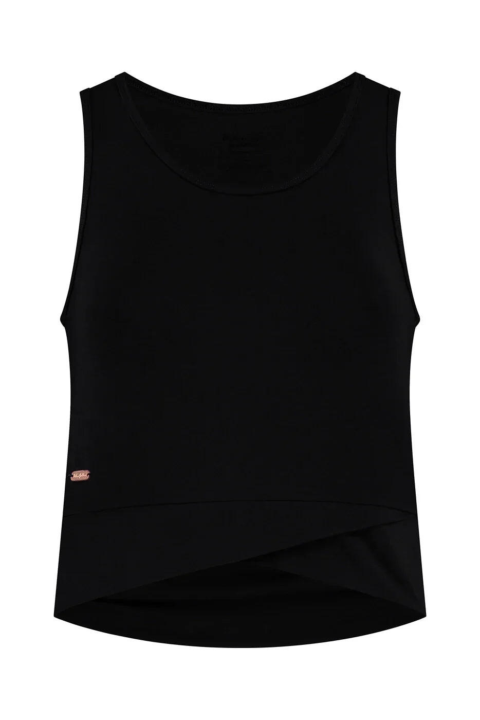 Crop Top de Yoga et Pilates Sati à Nœud – Noir Onyx 5/5