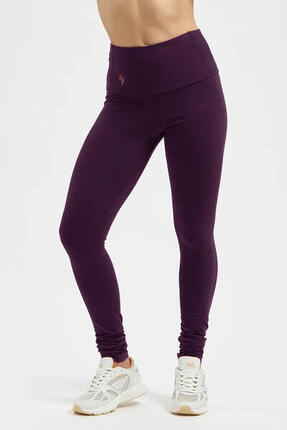 Legging de Yoga et Pilates Gaia - Legging tendance taille haute - Aubergine