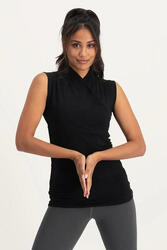 Good Karma - Top de yoga multifonctionnel en coton biologique - Noir onyx