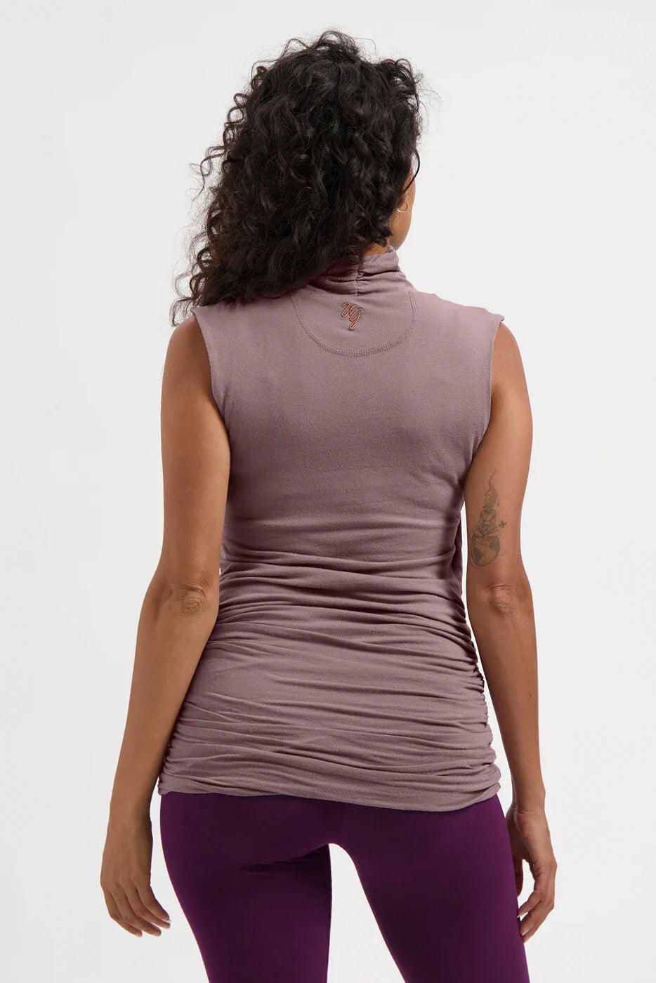 Good Karma - Top de yoga multifonctionnel en coton biologique - Rose Brun 3/5