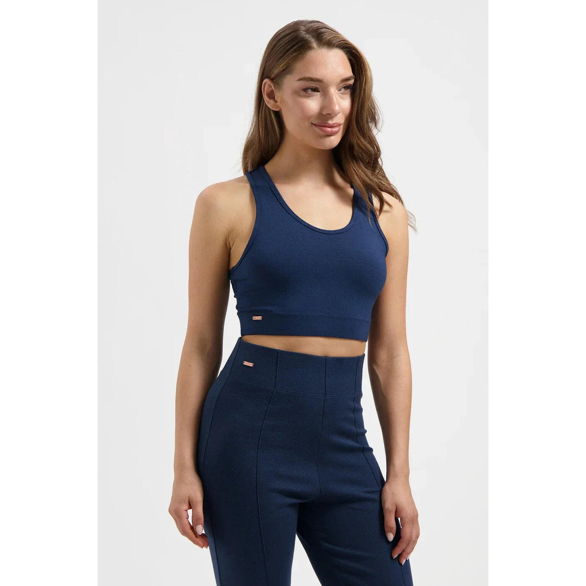 Urban Goddess - Surya Yoga Et Pilates Sports Bra - Bleu Minuit - Brassière - Bleu - 42 M/l - Decathlon