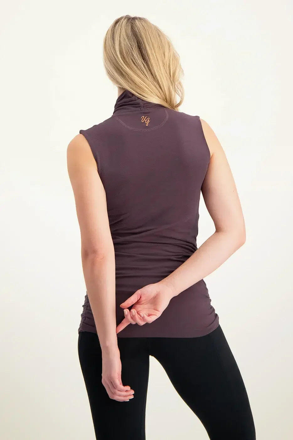 Good Karma - Top de Yoga et Pilates en coton biologique - Violet 3/5