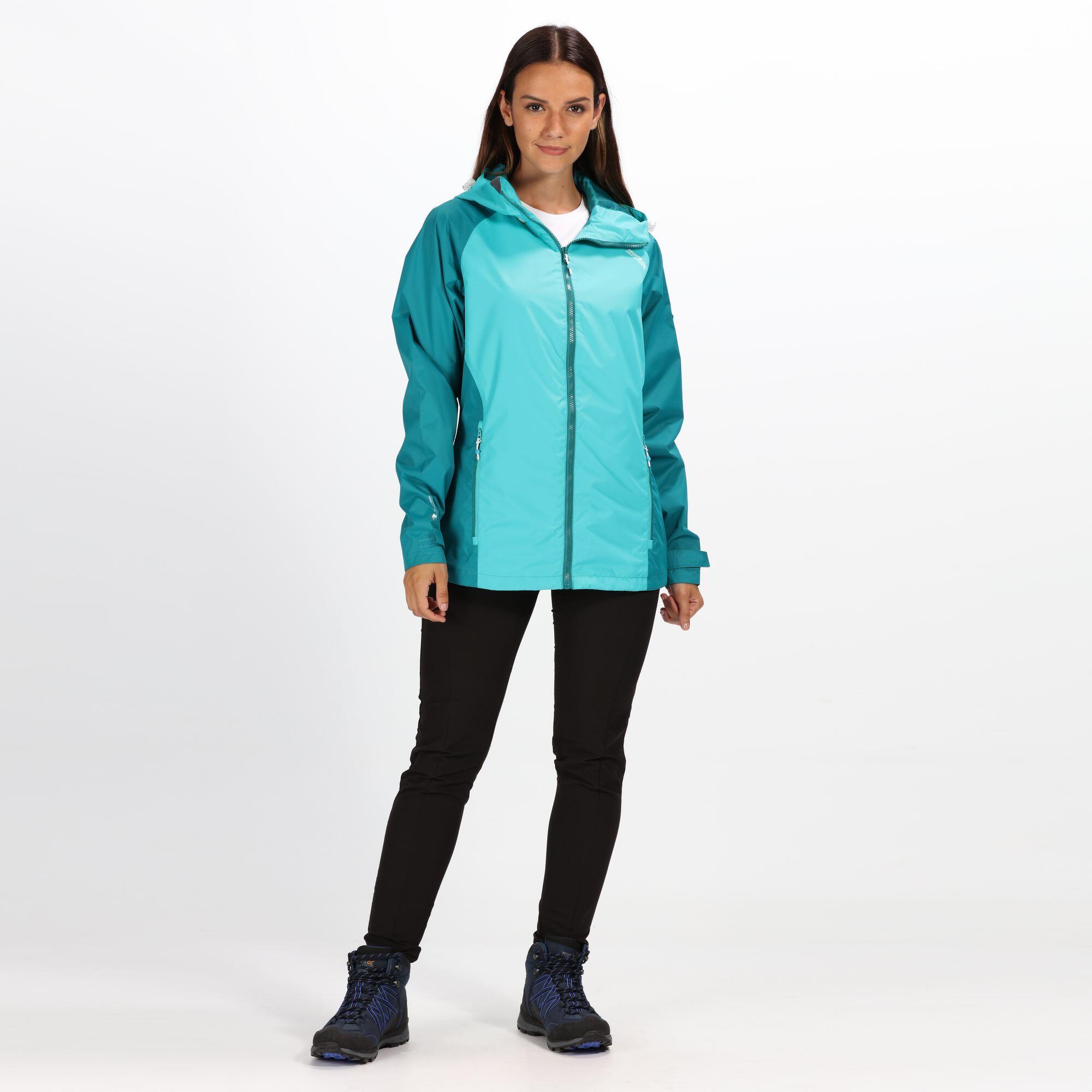 Womens/Ladies Atten Waterproof Shell Jacket (Atlantis/Deep Lake) 3/4