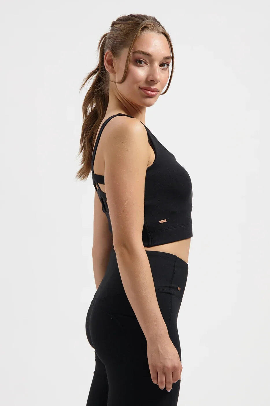 Soutien-Gorge de Sport de Yoga et Pilates Mandala – Noir Onyx 3/5