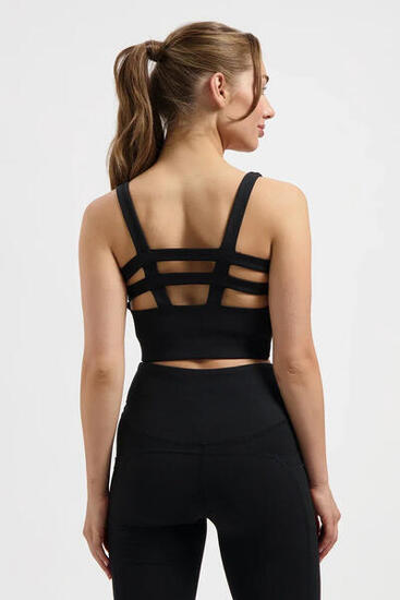 Soutien-Gorge de Sport de Yoga et Pilates Mandala – Noir Onyx