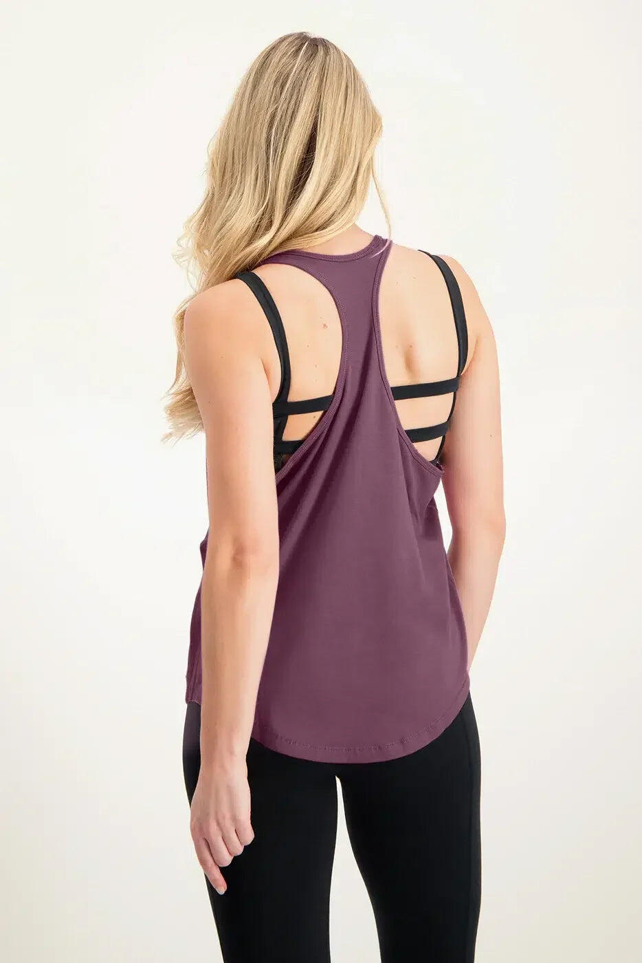 Débardeur ample de Yoga et Pilates – Mauve 3/5